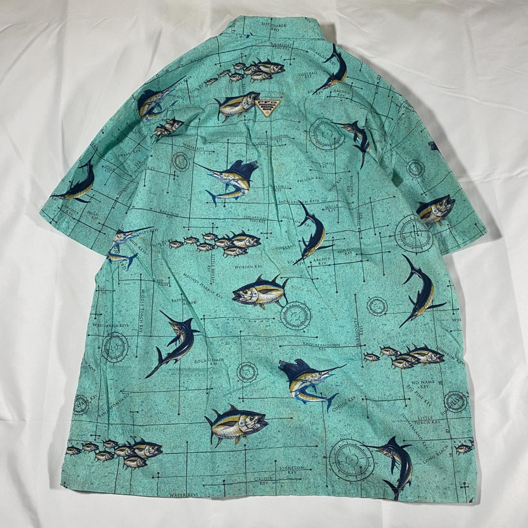Columbia PFG 総柄フィッシングシャツ