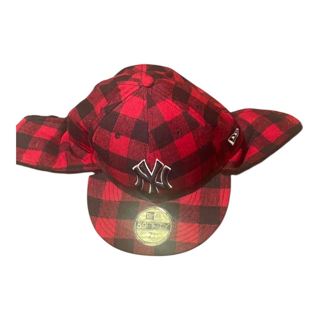 New Era 59FIFTY チェック キャップ NY サイズ7 3/4美品