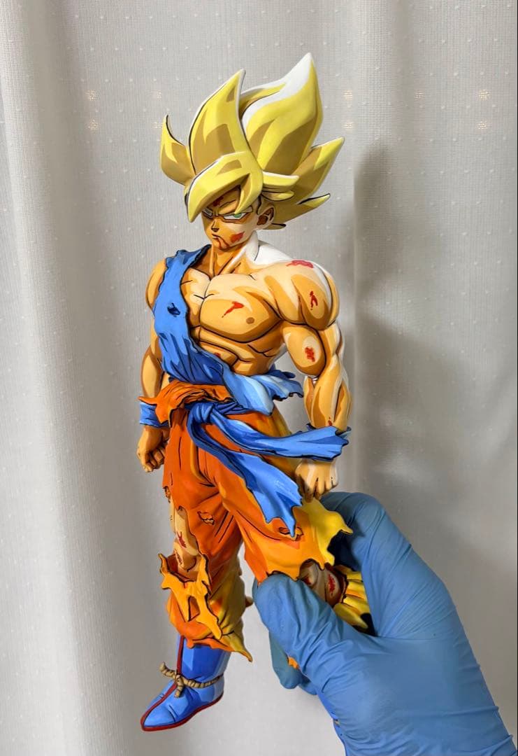 ドラゴンボールSMSPサイズ 伝説の超サイヤ人 孫悟空リペイント 二次元彩色