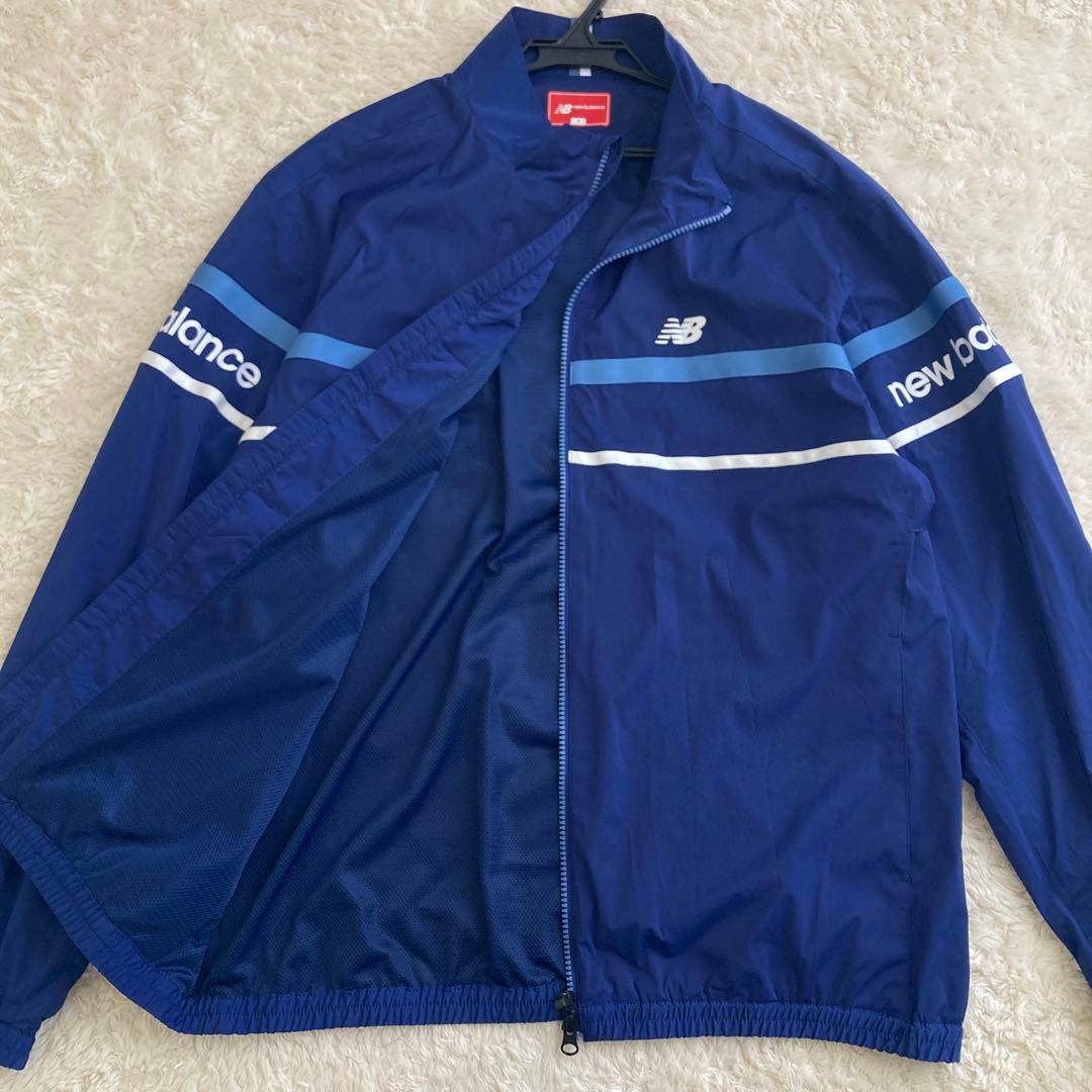 美品！New Balance Golf ジップアップジャケット　ブルー　2XL