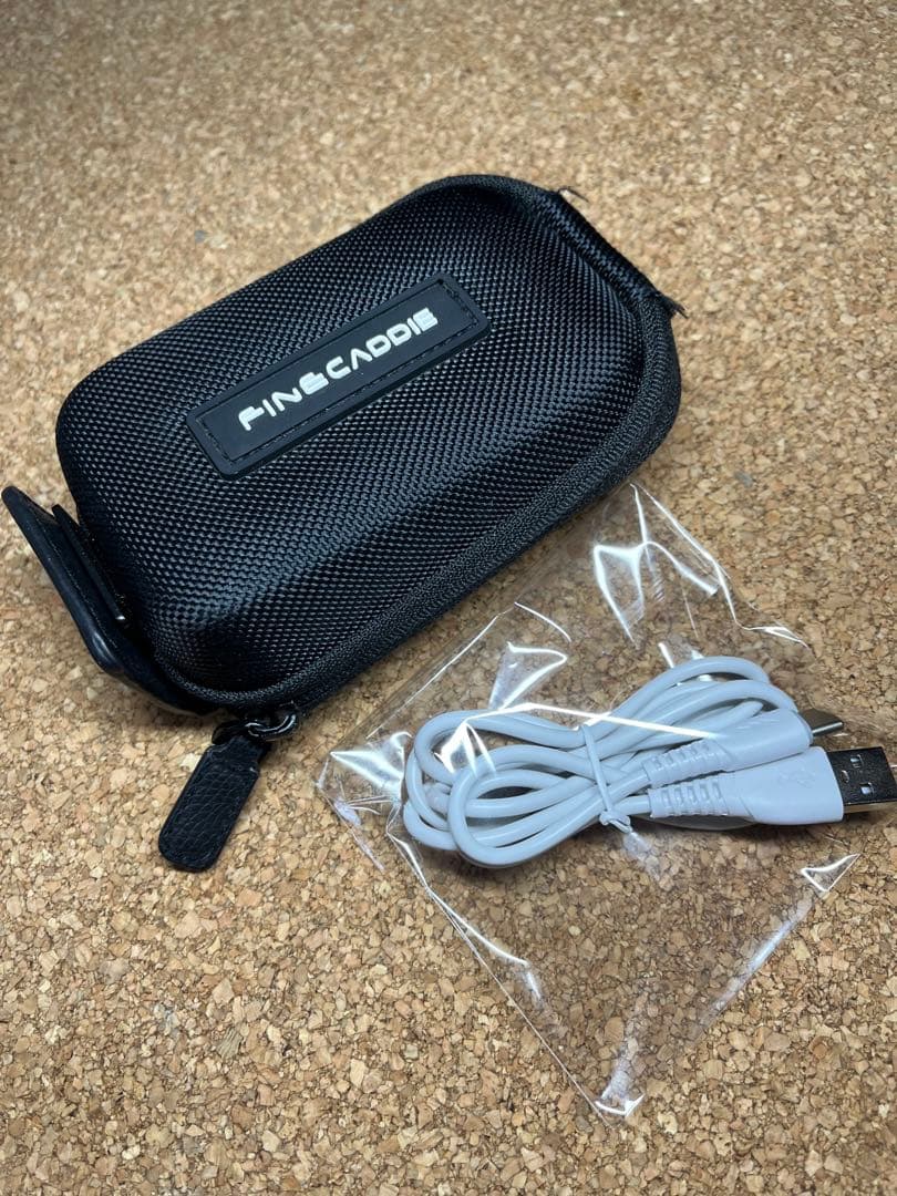 FINE CADDIE ゴルフ用レーザー距離計J300充電ケーブル.専用ケース