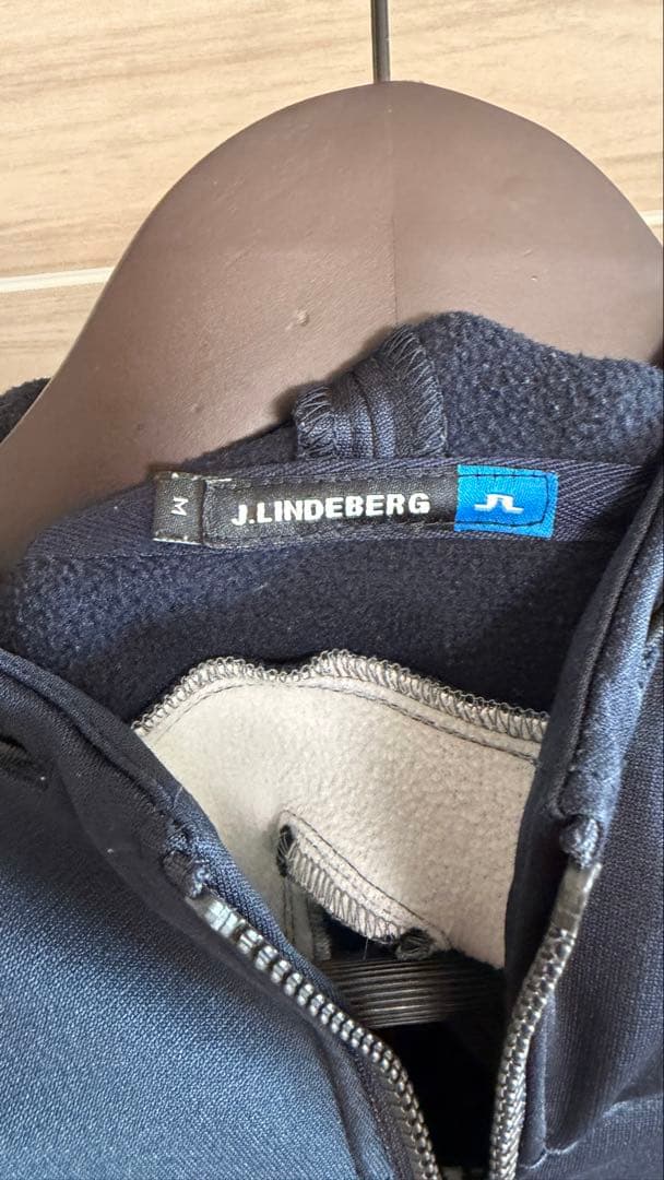 J.Lindeberg フード付きジャケット ネイビー
