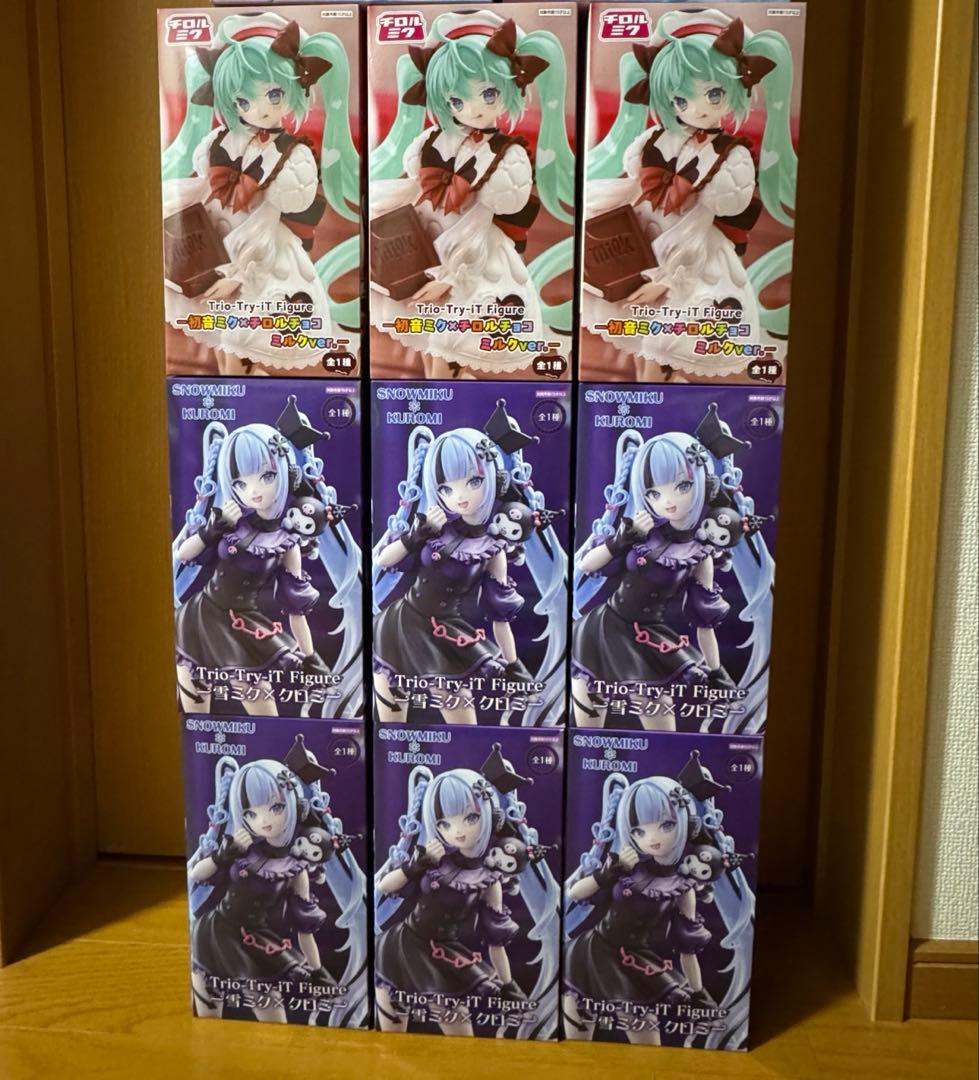 初音ミク　雪ミク　クロミ　チロルミク フィギュア 9個セット
