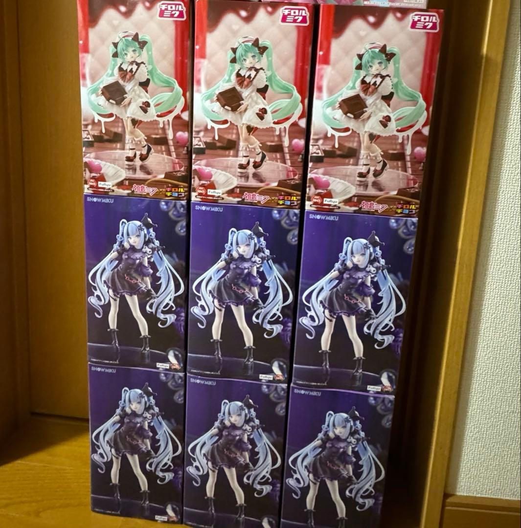 初音ミク　雪ミク　クロミ　チロルミク フィギュア 9個セット