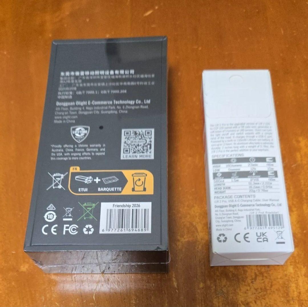 OLIGHT i Mini2ストーンウォッシュチタンi1R2 Proロードスター