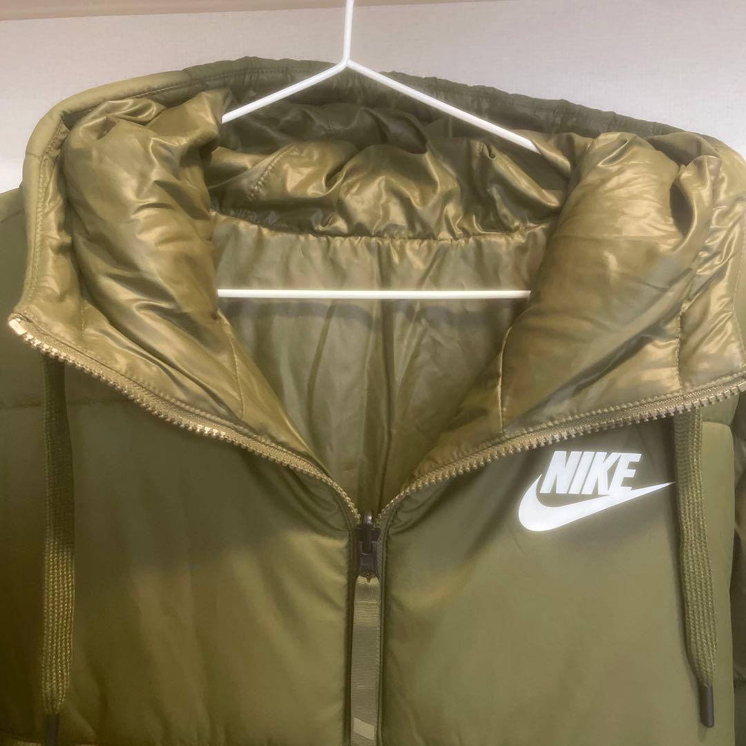 NIKE ナイキ ベンチコート XL カーキ リバーシブル 中綿 ロングコート