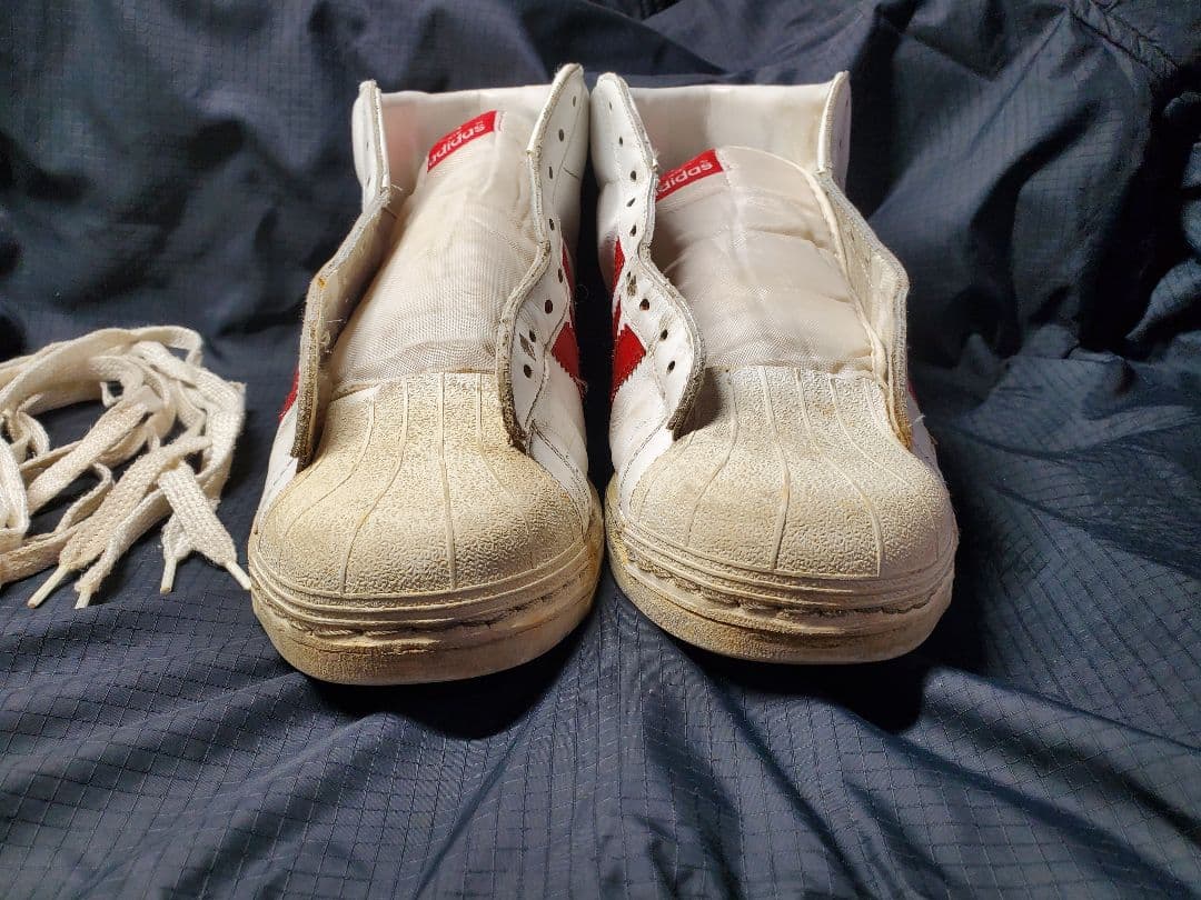 adidas スーパースター ホワイト/レッド 27.5cm