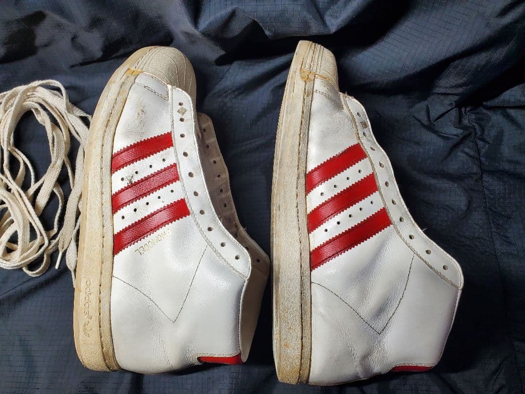 adidas スーパースター ホワイト/レッド 27.5cm