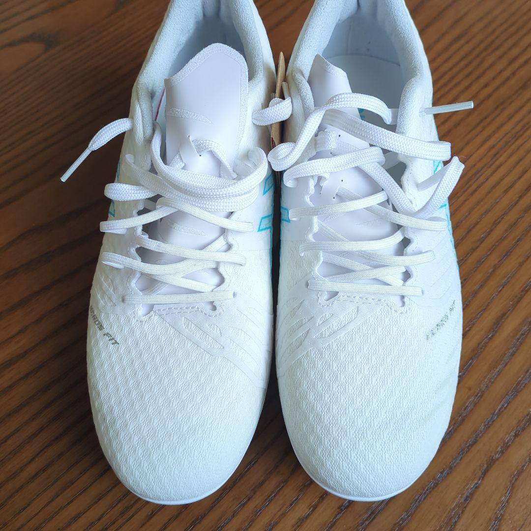 asics PRO サッカーシューズ スパイク ホワイト/ターコイズ　25cm