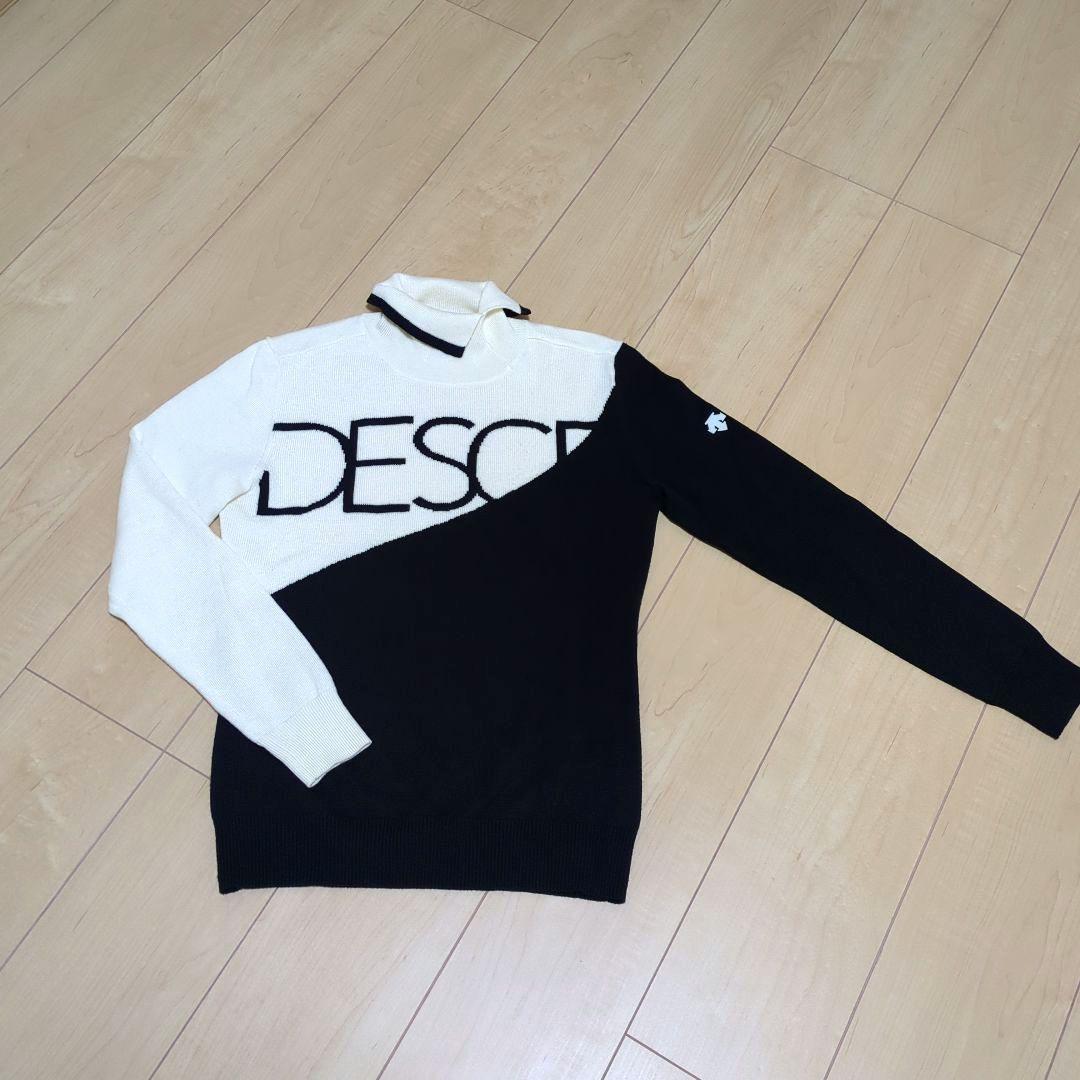★美品★DESCENTE　GOLF　変形タートルネックセーター　サイズ　M