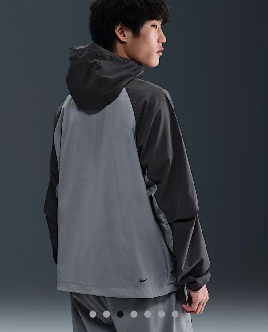 NIKE テック ウィンドランナー フルジップ グレー 《L》