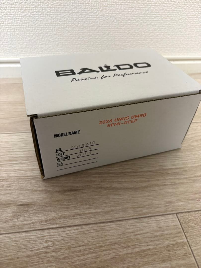 BALDO UNUS SD 10.5 ドライバーヘッドのみ スリーブ付き