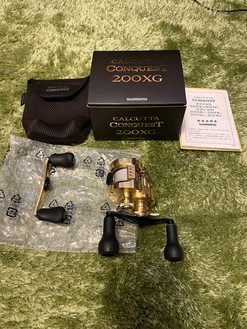シマノ　22カルカッタコンクエスト200XG バリアル95付き　使用数回美品