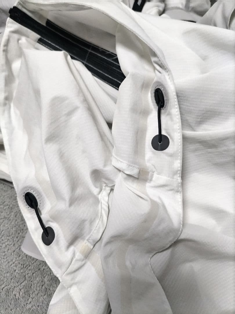 オン WEATHER JACKET　グレー×ホワイト レディース
