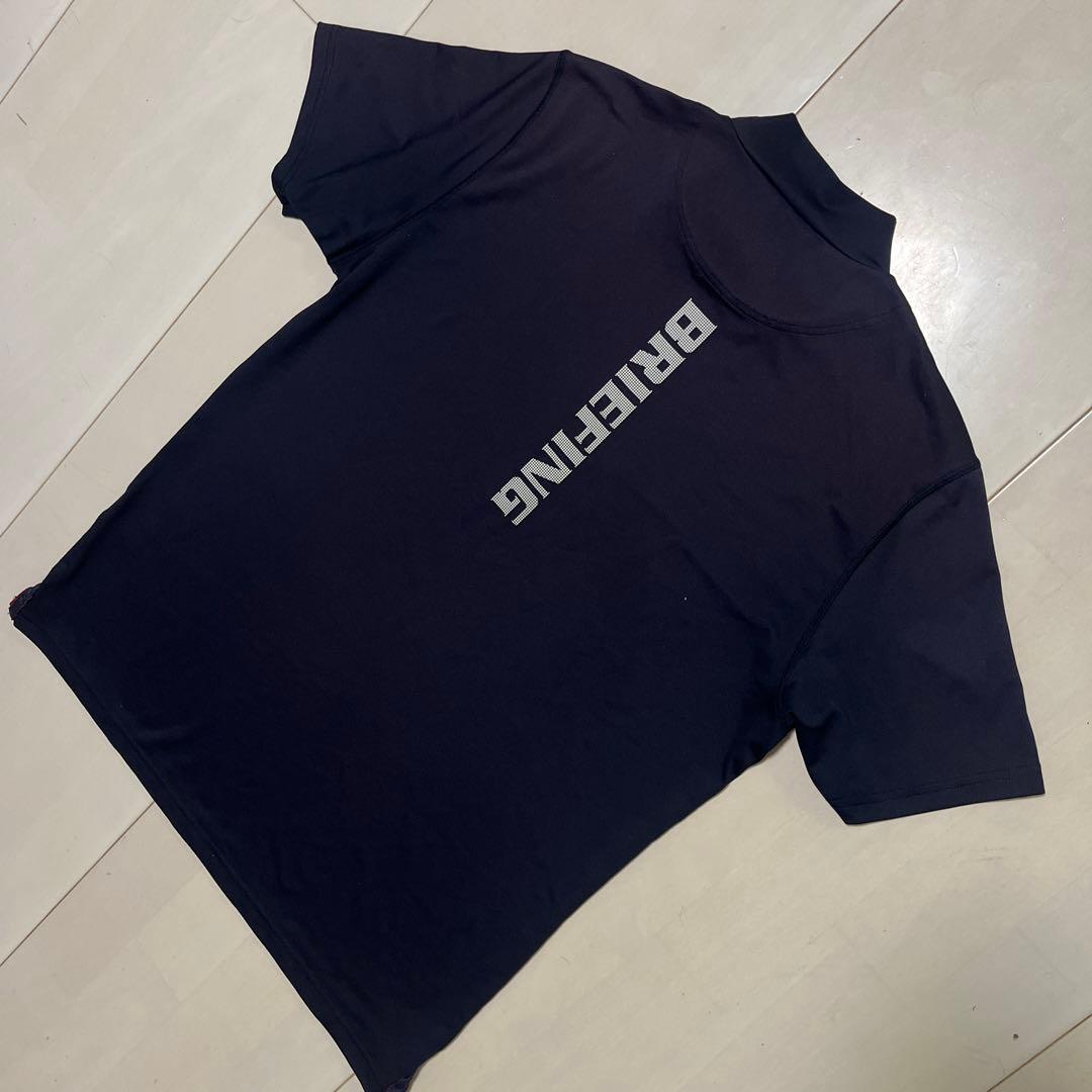 BRIEFING TOUR HIGHNECK SHIRTSネイビーXLサイズ