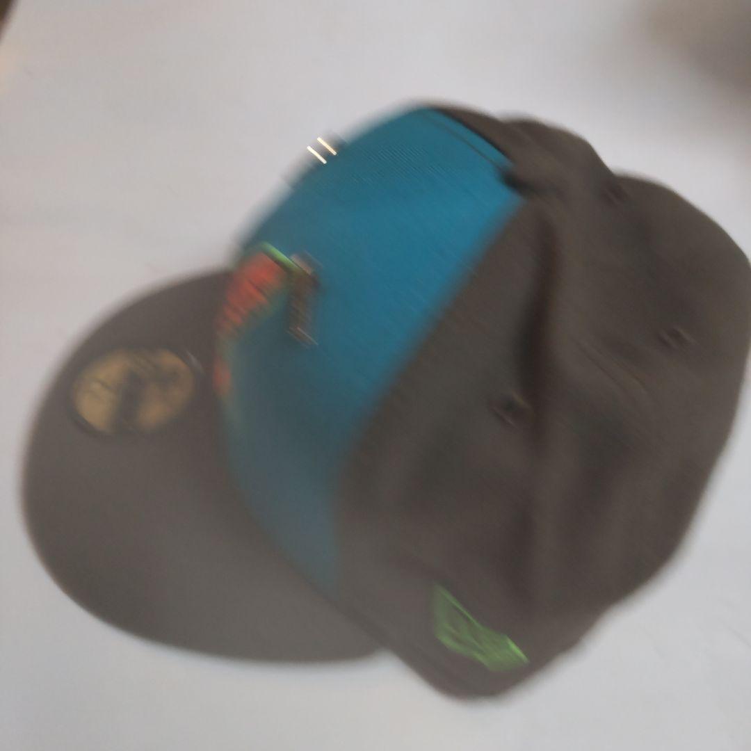 59FIFTY キャップ 青/黒 7 1/4カラフルインディアンズキャップ