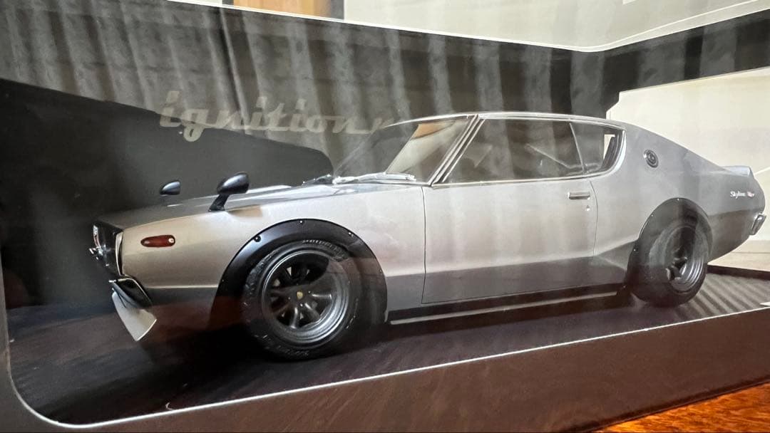イグニッションモデル 1/18 ケンメリ　スカイラインGT-R シルバー　美品