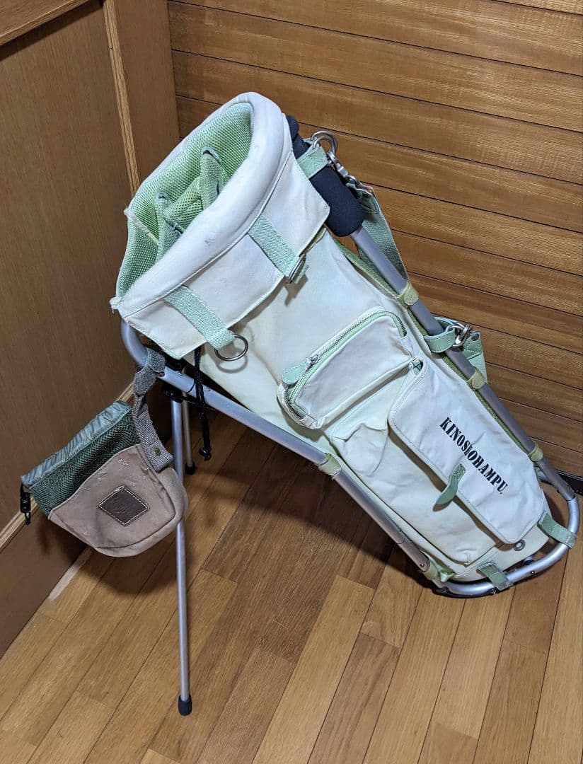 レア　木ノ庄帆布 ミズノ アルミスタンドキャディーバッグ