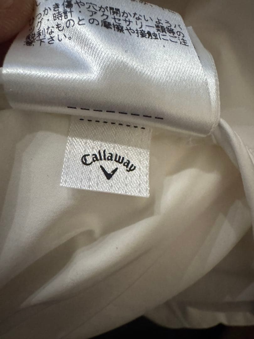 Callaway キャロウェイ 半袖ダウンジャケット ホワイト メンズ ゴルフ