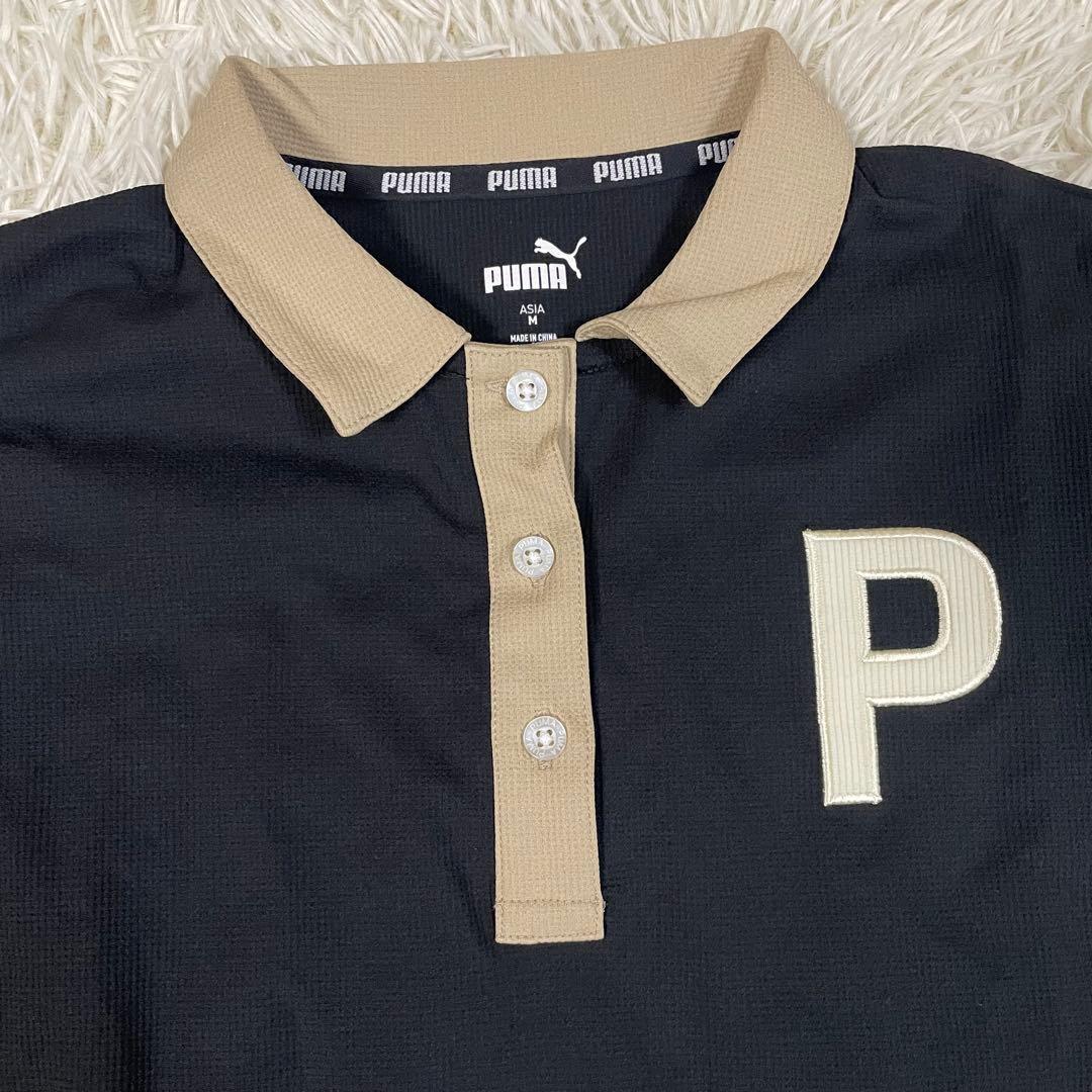 PUMA GOLF プーマゴルフ レディース Pロゴ セットアップ 黒