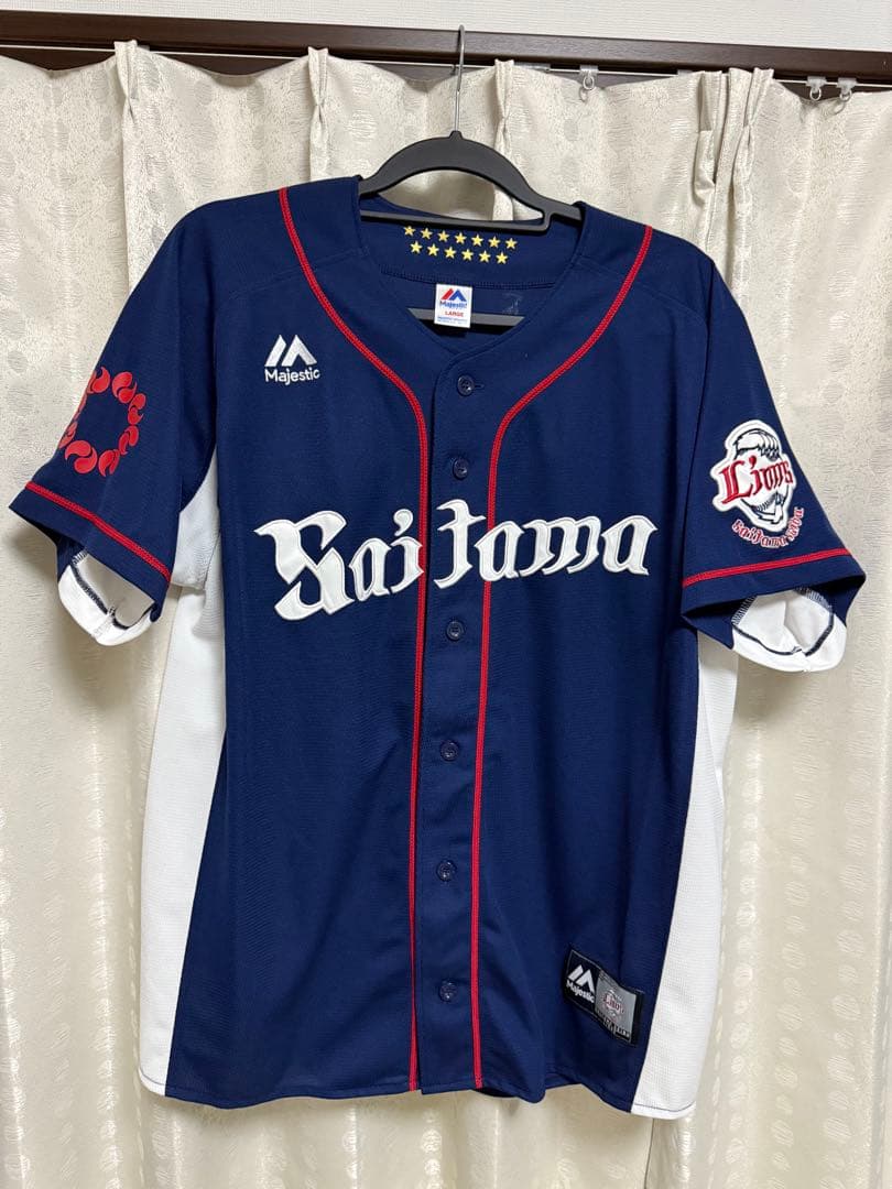 美品　西武ライオンズ 栗山巧選手　ビジターユニフォーム L