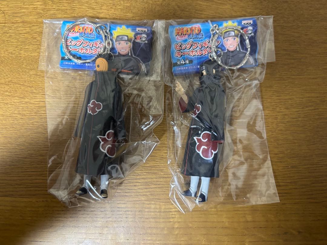NARUTO ナルト うちはイタチ　うちはマダラ ビッグフィギュアキーホルダー