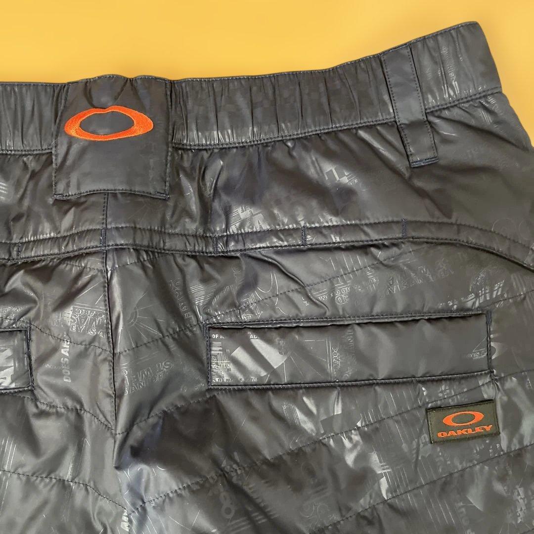 Oakley ネイビー キルティングパンツ Lサイズ