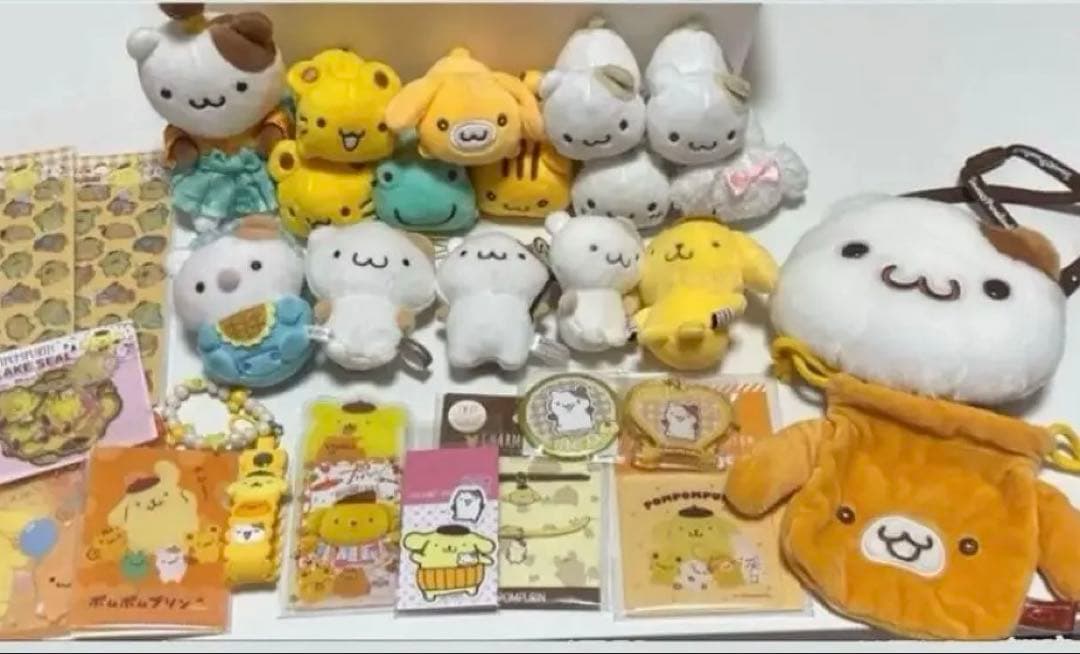マフィン　チームプリン　ぬいぐるみ14体、グッズ　まとめ セット