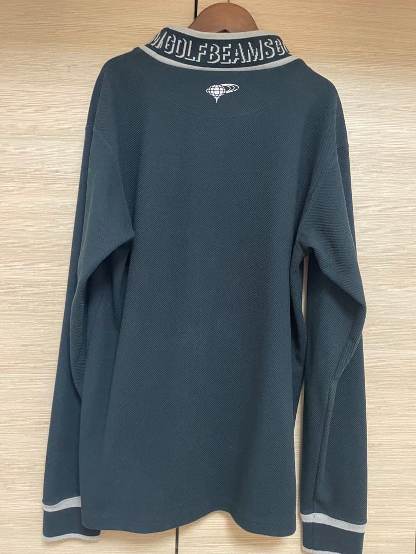BEAMS GOLF メンズLサイズ ツイルジャージモックネックシャツ