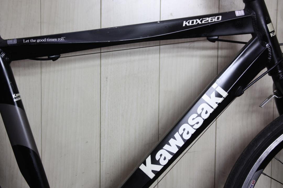 KAWASAKI KDX260 525mm アルミ 21速 26型 クロス