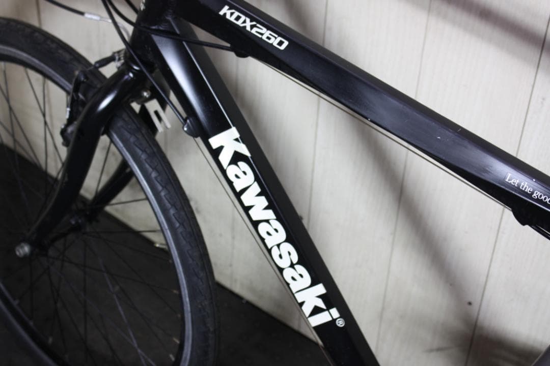 KAWASAKI KDX260 525mm アルミ 21速 26型 クロス