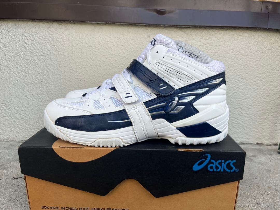 新品未使用ASICS GELDOUBLE IV ホワイト/ネイビー 29.5cm