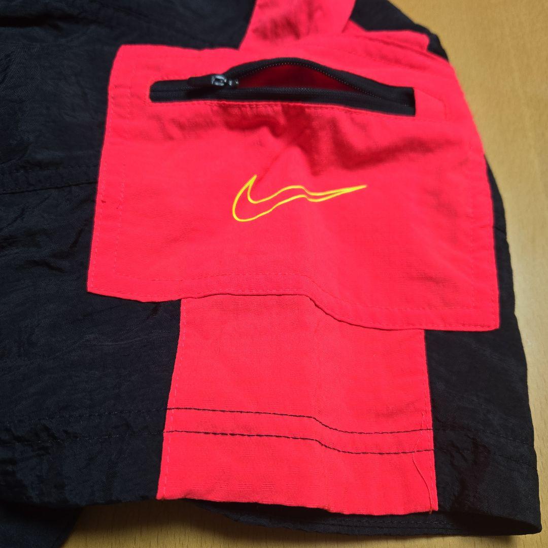 美品　NIKE　ウィンドブレーカー　S　半袖　フード　ハーフジップ　ナイロン