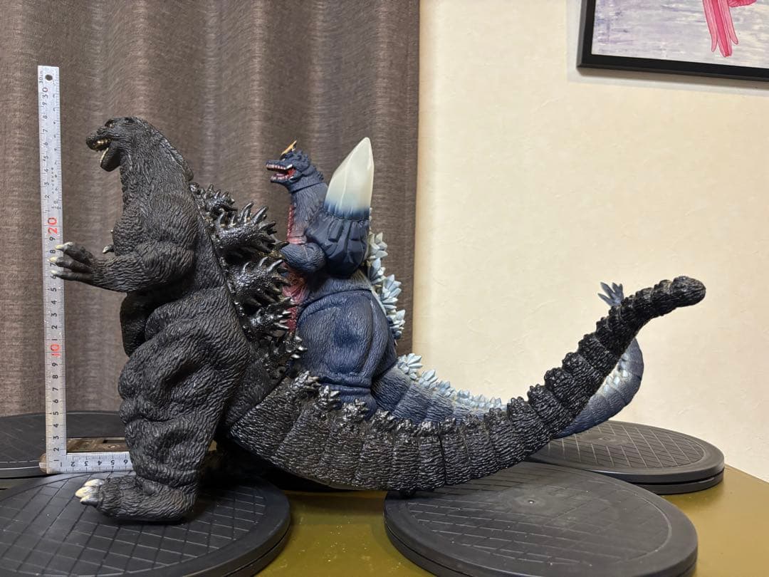 メチャクチャデカい 約45cm ゴジラ VS スペースゴジラ 2品 セット