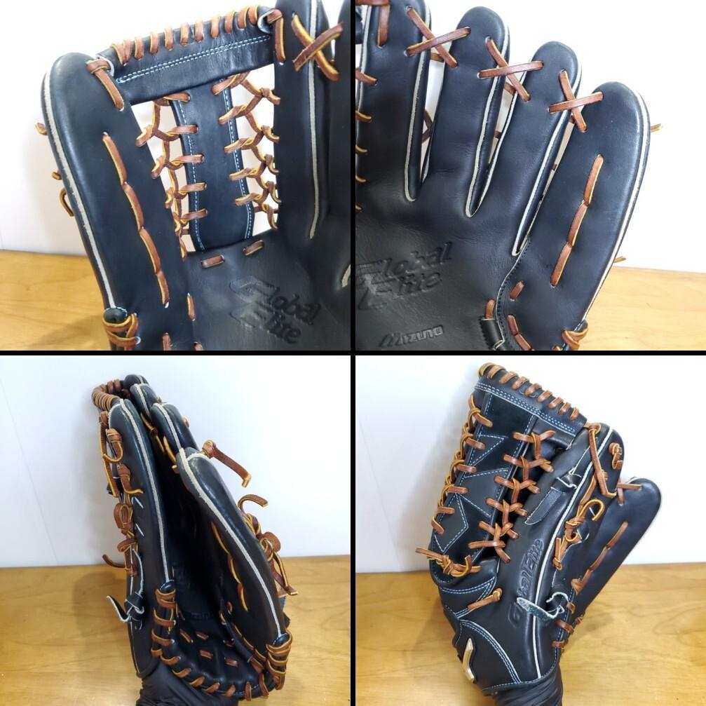 ミズノ MIZUNO グローバルエリート 梶谷ウェブ 美品 外野用 軟式グローブ