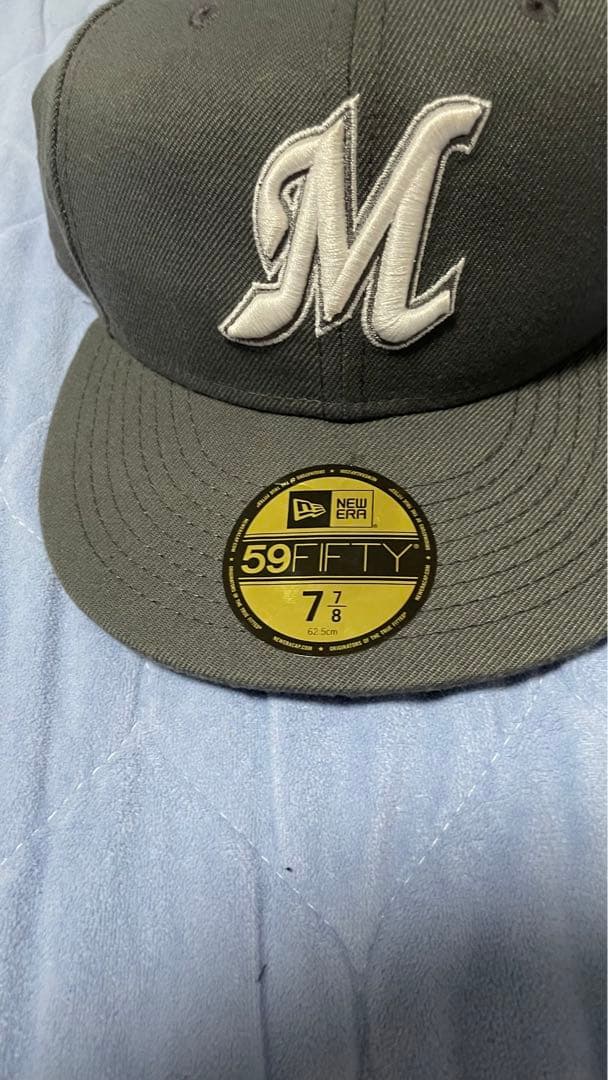 New era 千葉ロッテマリーンズ　7 7/8 グレー