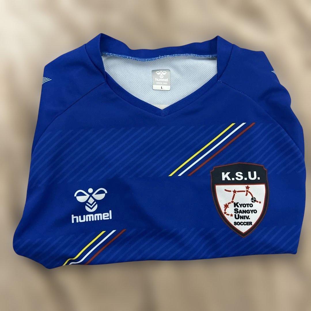 hummel 京都産業大学サッカー部 体育会サッカー部青ユニフォーム 長袖