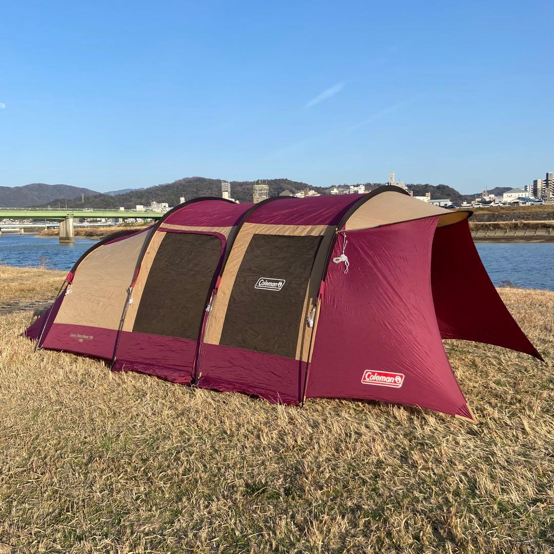 Colemanテント トンネル2ルームハウス　LDX バーガンディ　4〜5人