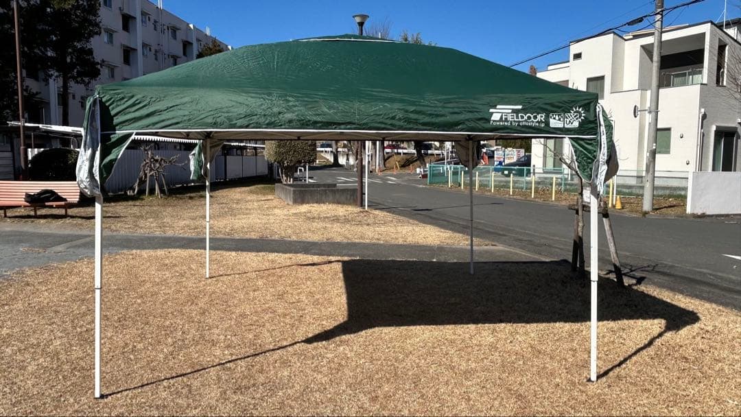 ワンタッチ　タープテント 3m×3m FIELDOOR