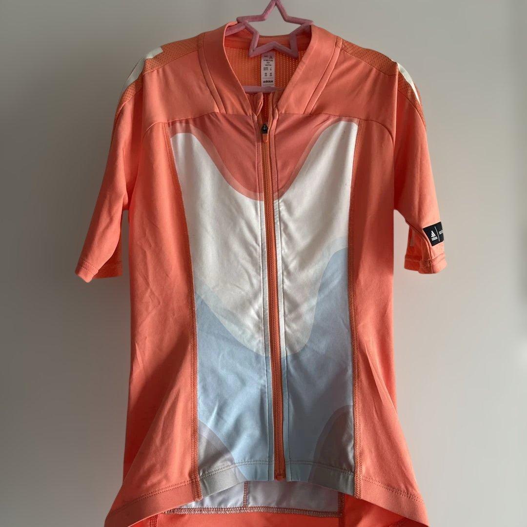 美品adidas marimekkoコラボサイクルジャージ　ビブショーツセット