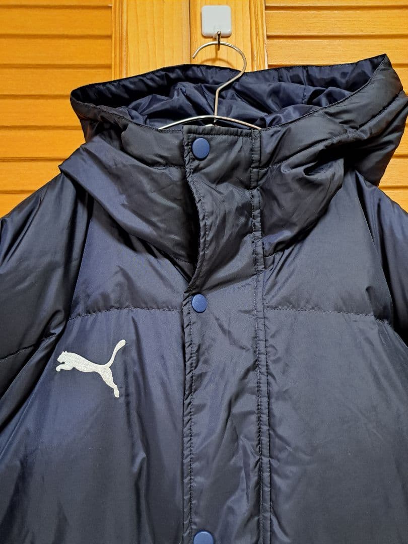 PUMA プーマ ネイビー ベンチコート フード Ｌサイズ