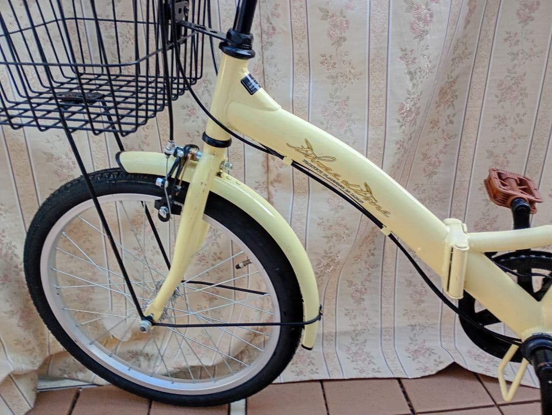 AIJYU 自転車　折りたたみ　20インチ　アイボリー