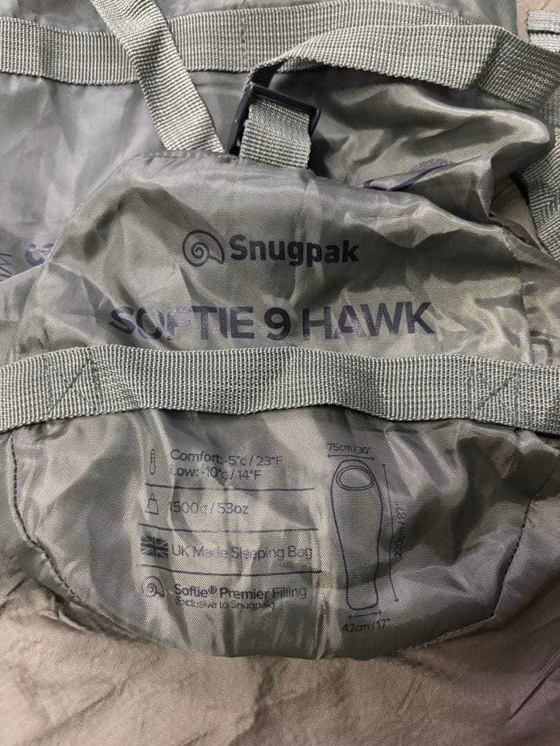 Snugpak softie エリート 9 Hawk スナグパック シュラフ
