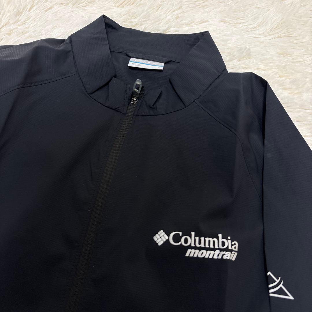 ▪️columbia montrail セットアップ　ジャージ上下　ナイロン　黒