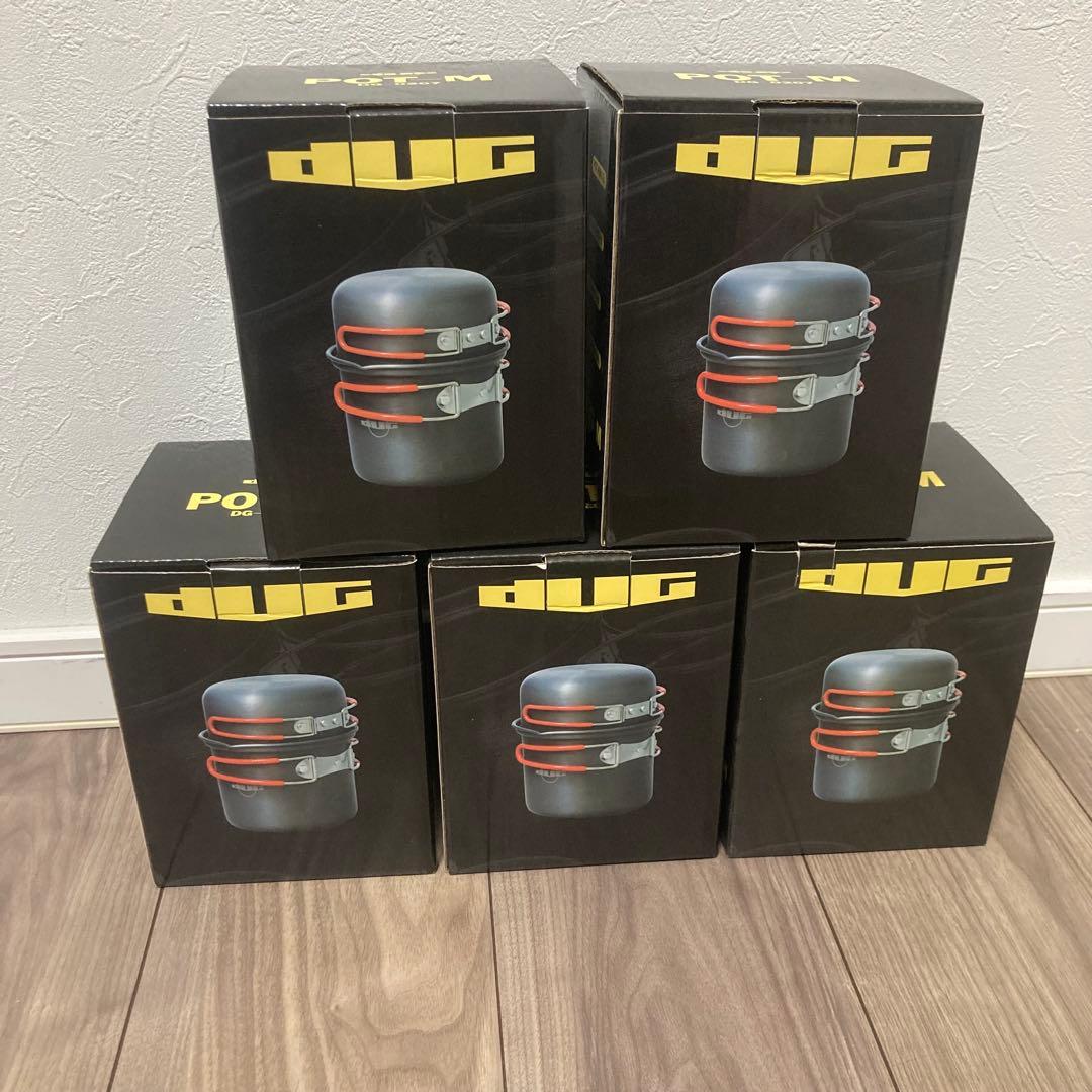 新品　【DUG】ダグ　POT-M DG-0207 アウトドア　クッカー　5セット