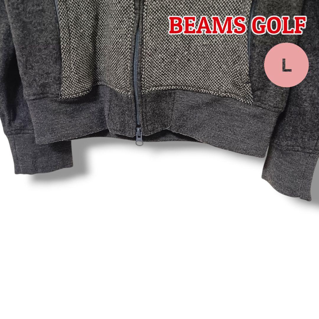 【上品見え】BEAMSGOLFビームスゴルフ ブルゾン Lグレーレディースゴルフ