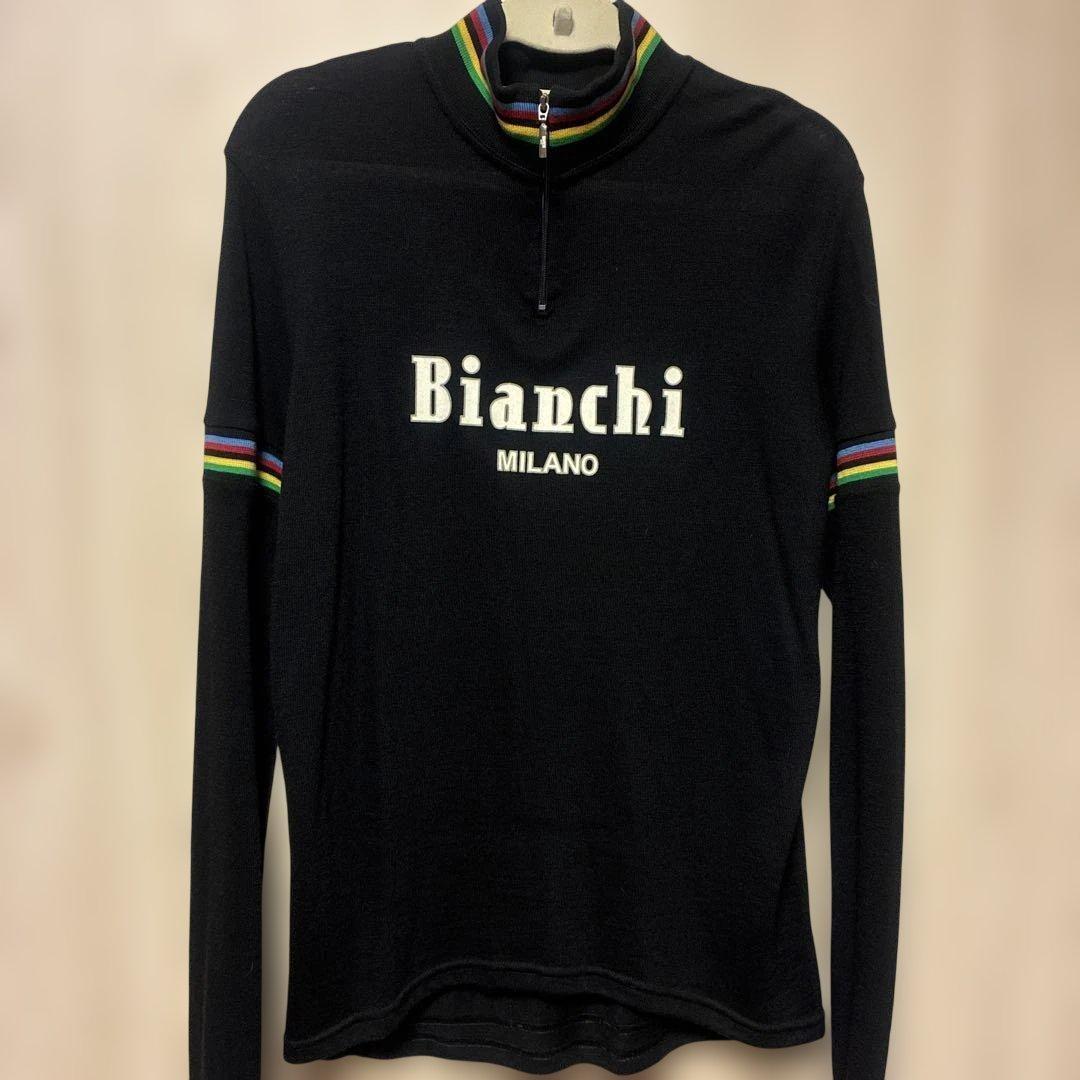 【希少】Bianchi サイクルジャージ ブラック M レア