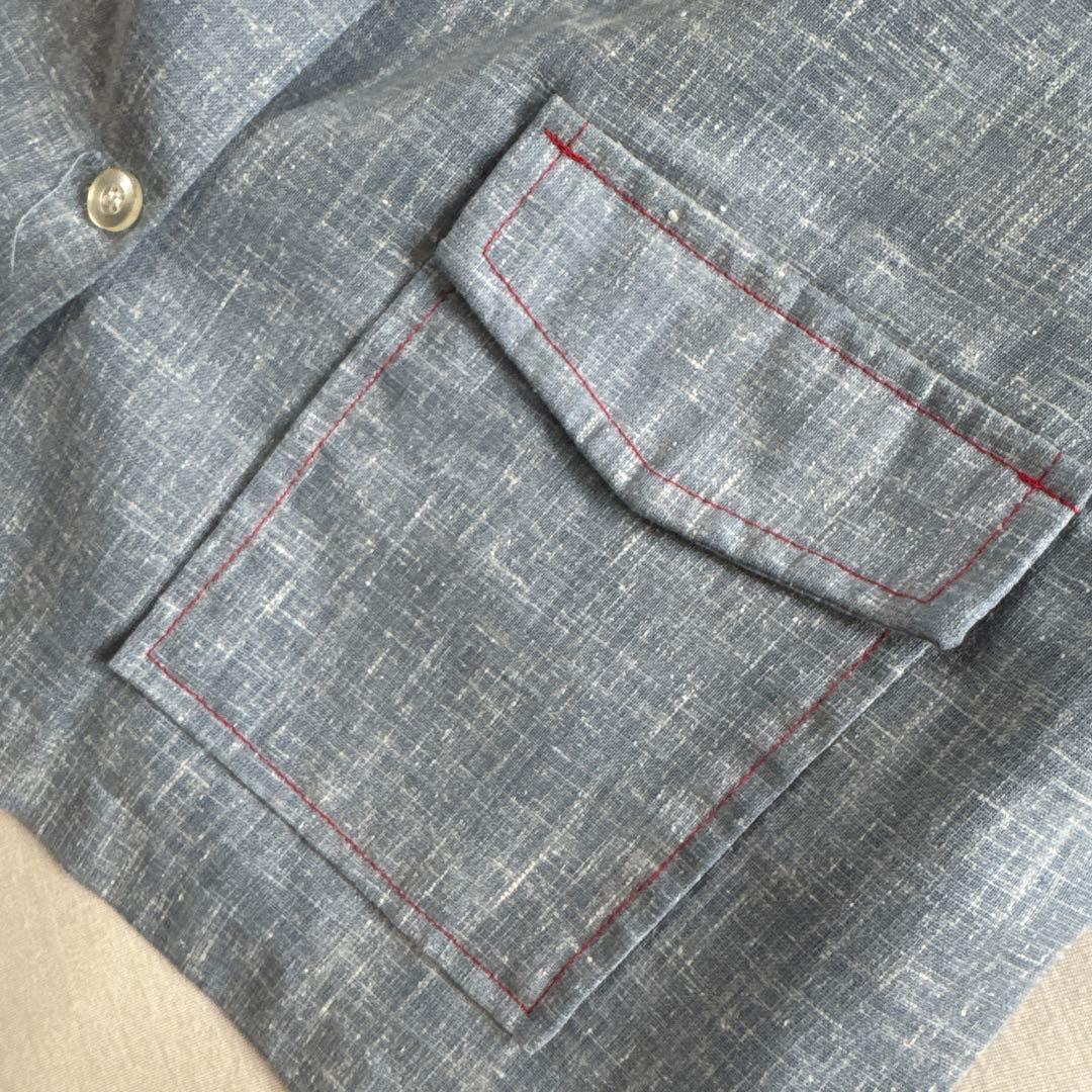 70'sビンテージ　オープンカラーシャツ
