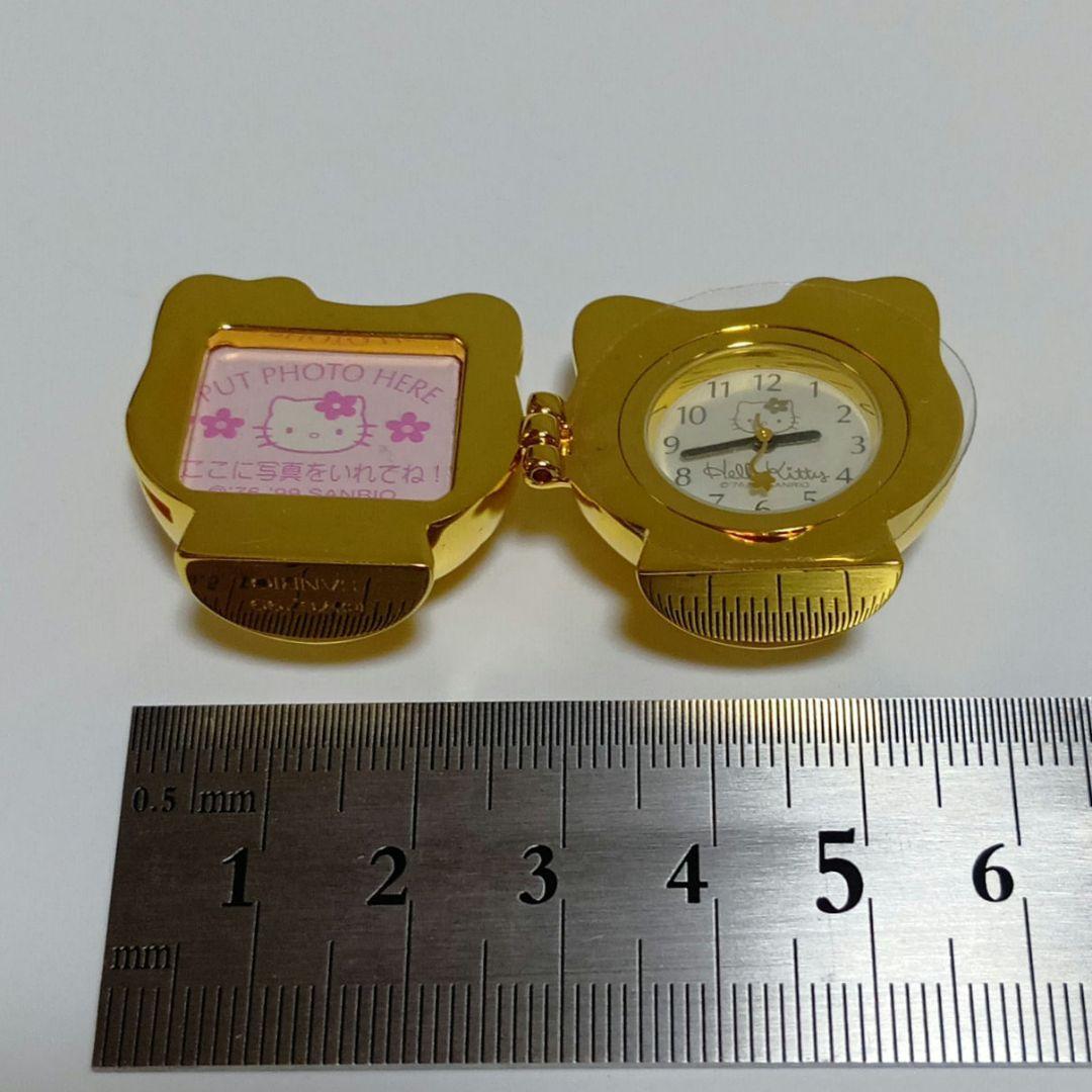 1999年　レトロ　ハローキティ　メタルクロック　フォトフレーム　動作確認無し