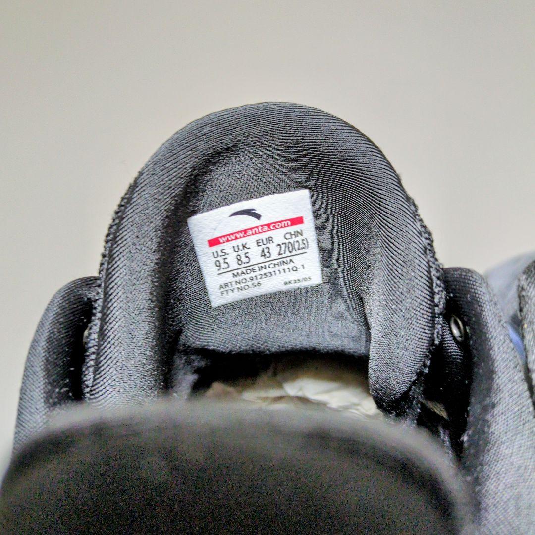 【日本未発売】 ANTA ZAP 3 Black Warrior 27.5センチ